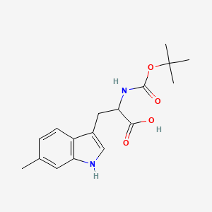 molecular formula C17H22N2O4 B1343455 Boc-6-甲基-DL-色氨酸 CAS No. 446847-83-2