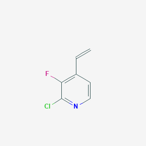 molecular formula C7H5ClFN B13434712 2-Chloro-3-fluoro-4-vinylpyridine 