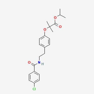 molecular formula C22H26ClNO4 B13434828 Bezafibrate Isopropyl Ester 