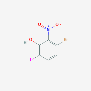 3-Bromo-6-iodo-2-nitrophenol