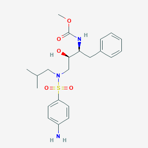 methyl N-[(2S,3R)-4-[(4-aminophenyl)sulfonyl-(2-methylpropyl)amino]-3-hydroxy-1-phenylbutan-2-yl]carbamate