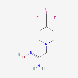 (Z)-N'-hydroxy-2-[4-(trifluoromethyl)piperidin-1-yl]ethanimidamide