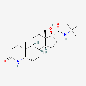 N-tert-Butyl-17alphalpha-hydroxy-3-oxo-4-azaandrost-5-ene-17beta-carboxamide