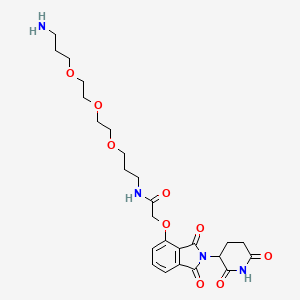 N-(3-(2-(2-(3-Aminopropoxy)ethoxy)ethoxy)propyl)-2-((2-(2,6-dioxopiperidin-3-yl)-1,3-dioxoisoindolin-4-yl)oxy)acetamide