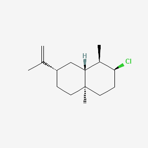 (1S,2R,4aS,7R,8aS)-2-Chloro-1,4a-dimethyl-7-(prop-1-en-2-yl)decahydronaphthalene