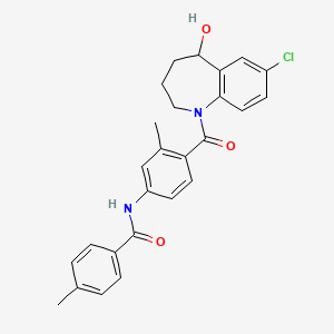 molecular formula C26H25ClN2O3 B13434999 2-Desmethyl-4-methyl Tolvaptan CAS No. 1580889-25-3