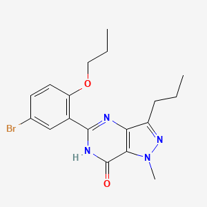 molecular formula C18H21BrN4O2 B13435002 5-(5-Bromo-2-propoxyphenyl)-1,6-dihydro-1-methyl-3-propyl-7H-pyrazolo[4,3-d]pyrimidin-7-one 