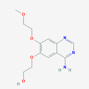 2-[4-Amino-7-(2-methoxyethoxy)quinazolin-6-yl]oxyethanol