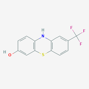 molecular formula C13H8F3NOS B13435108 8-(Trifluoromethyl)-phenothiazin-3-ol 