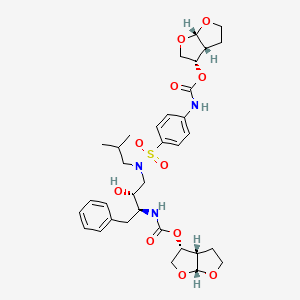 molecular formula C34H45N3O11S B13435146 (3S,3aR,6aS)-Hexahydrofuro[2,3-b]furan-3-ylcarbonyl Darunavir 