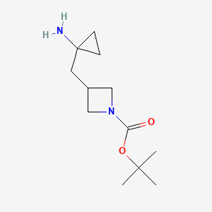 Tert-butyl3-[(1-aminocyclopropyl)methyl]azetidine-1-carboxylate