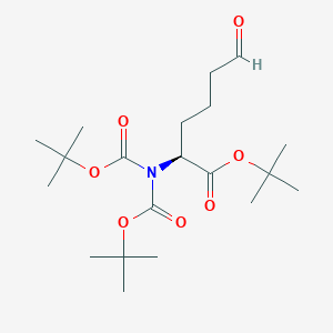 molecular formula C20H35NO7 B13435150 N,N-Diboc 1-O-t-Butyl 6-Dehydroxy L-Glutamic Acid 