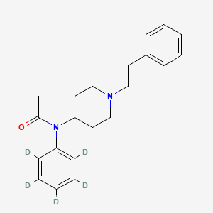 molecular formula C21H26N2O B13435156 Acetylfentanyl-D5 