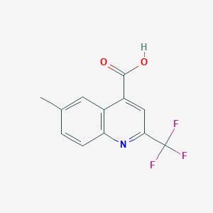 6-methyl-2-(trifluoromethyl)quinoline-4-carboxylic acid