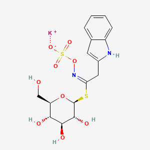 molecular formula C16H19KN2O9S2 B13435171 potassium;[(E)-[2-(1H-indol-2-yl)-1-[(2S,3R,4S,5S,6R)-3,4,5-trihydroxy-6-(hydroxymethyl)oxan-2-yl]sulfanylethylidene]amino] sulfate 