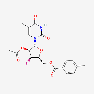 Bz(4-Me)(-5)Ribf2Ac3F(b)-thymin-1-yl