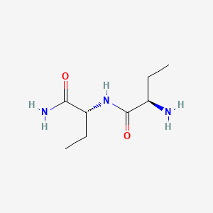 molecular formula C8H17N3O2 B13435185 (2R)-2-[(2R)-2-Aminobutanamido]butanamide 