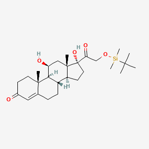 molecular formula C27H44O5Si B13435193 17-O-tert-Butyldimethylsilyl-11-hydrocortisone 