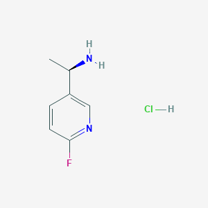 molecular formula C7H10ClFN2 B13435217 (R)-1-(6-Fluoropyridin-3-yl)ethanamine hydrochloride 