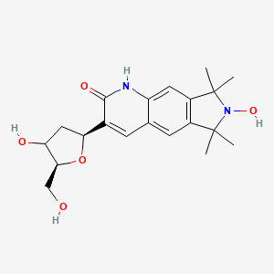 7-hydroxy-3-[(2S,5S)-4-hydroxy-5-(hydroxymethyl)oxolan-2-yl]-6,6,8,8-tetramethyl-1H-pyrrolo[3,4-g]quinolin-2-one