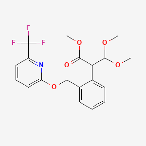 Methyl 3,3-dimethoxy-2-[2-[[6-(trifluoromethyl)pyridin-2-yl]oxymethyl]phenyl]propanoate