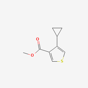 molecular formula C9H10O2S B13435258 Methyl 4-cyclopropylthiophene-3-carboxylate 