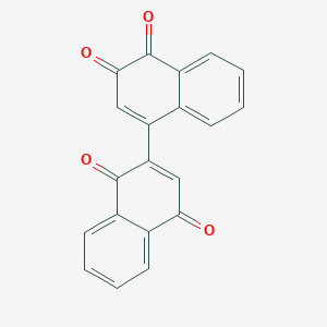 molecular formula C20H10O4 B13435271 [1,2'-Binaphthalene]-1',3,4,4'-tetrone 