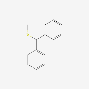 molecular formula C14H14S B13435272 [(Methylsulfanyl)(phenyl)methyl]benzene 