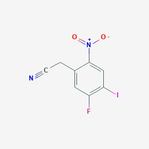 5-Fluoro-4-iodo-2-nitrophenylacetonitrile