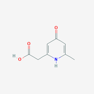 molecular formula C8H9NO3 B13435303 (4-Hydroxy-6-methylpyridin-2-YL)acetic acid 