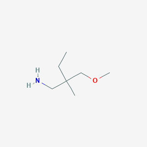 molecular formula C7H17NO B13435318 2-(Aminomethyl)-1-methoxy-2-methylbutane 