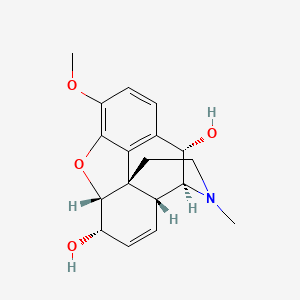 molecular formula C18H21NO4 B13435337 (4S,4aR,7S,7aR,12bS,13S)-9-methoxy-3-methyl-2,4,4a,7,7a,13-hexahydro-1H-4,12-methanobenzofuro[3,2-e]isoquinoline-7,13-diol 