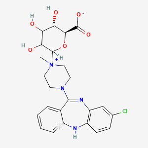 molecular formula C24H27ClN4O6 B13435367 Clozapine N-beta-D-Glucuronide 