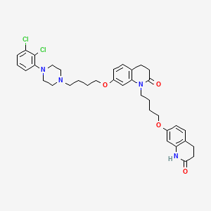 molecular formula C36H42Cl2N4O4 B13435392 Aripiprazole impurity 4 