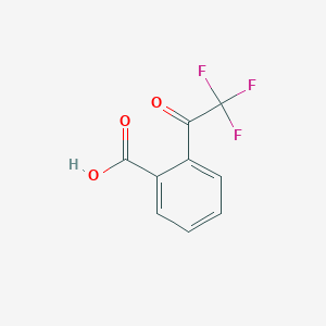 molecular formula C9H5F3O3 B1343541 2-(2,2,2-Trifluoroacetyl)benzoic acid CAS No. 203124-56-5
