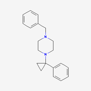 molecular formula C20H24N2 B13435411 1-Benzyl-4-(1-phenylcyclopropyl)piperazine 