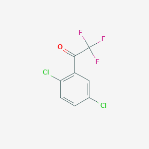 molecular formula C8H3Cl2F3O B1343542 1-(2,5-Dichlorophenyl)-2,2,2-trifluoroethanone CAS No. 886371-22-8