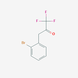 molecular formula C9H6BrF3O B1343543 3-(2-Bromophenyl)-1,1,1-trifluoro-2-propanone CAS No. 898787-57-0