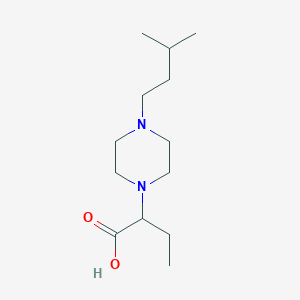 molecular formula C13H26N2O2 B13435453 2-(4-Isopentylpiperazin-1-yl)butanoic acid 