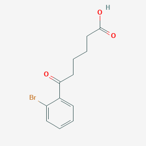 molecular formula C12H13BrO3 B1343547 6-(2-Bromophenyl)-6-oxohexanoic acid CAS No. 898765-24-7