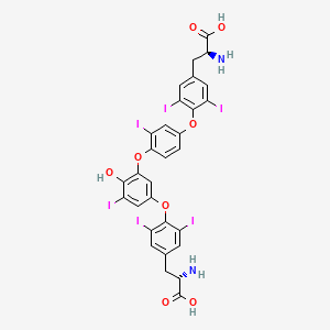 (2S)-2-amino-3-[4-[4-[5-[4-[(2S)-2-amino-2-carboxyethyl]-2,6-diiodophenoxy]-2-hydroxy-3-iodophenoxy]-3-iodophenoxy]-3,5-diiodophenyl]propanoic acid