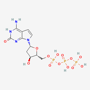 [[(2R,3S,5R)-5-(4-amino-2-oxo-3H-pyrrolo[2,3-d]pyrimidin-7-yl)-3-hydroxyoxolan-2-yl]methoxy-hydroxyphosphoryl] phosphono hydrogen phosphate