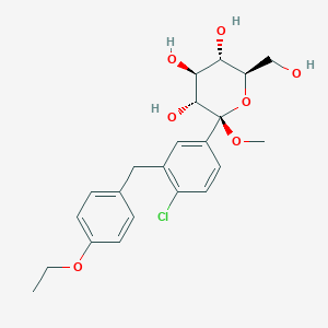 Methyl 1-C-[4-Chloro-3-[(4-ethoxyphenyl)methyl]phenyl]-beta-D-glucopyranoside