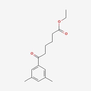 B1343566 Ethyl 6-(3,5-dimethylphenyl)-6-oxohexanoate CAS No. 898751-75-2