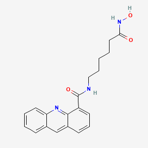 N-[6-(hydroxyamino)-6-oxohexyl]acridine-4-carboxamide