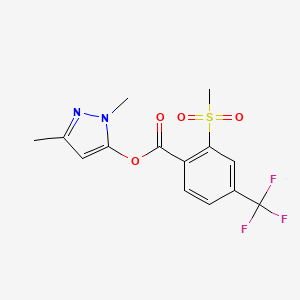 1,3-Dimethyl-1H-pyrazol-5-yl 2-(methylsulfonyl)-4-(trifluoromethyl) Benzoate