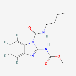 molecular formula C14H18N4O3 B13435743 Benomyl-d4 (benzimidazole-4,5,6,7-d4) 