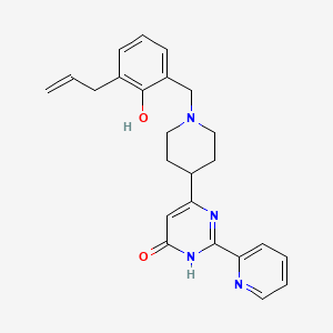 6-(1-(3-Allyl-2-hydroxybenzyl)piperidin-4-yl)-2-(pyridin-2-yl)pyrimidin-4(1H)-one