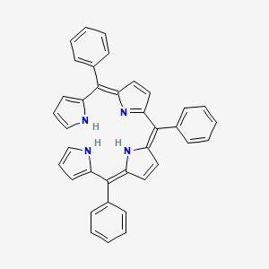 molecular formula C37H28N4 B13435771 (5Z)-2-[(Z)-phenyl-[(5Z)-5-[phenyl(1H-pyrrol-2-yl)methylidene]pyrrol-2-ylidene]methyl]-5-[phenyl(1H-pyrrol-2-yl)methylidene]pyrrole 