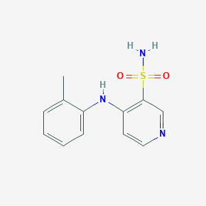 molecular formula C12H13N3O2S B13435790 4-[(2-Methylphenyl)amino]-3-pyridinesulfonamide 